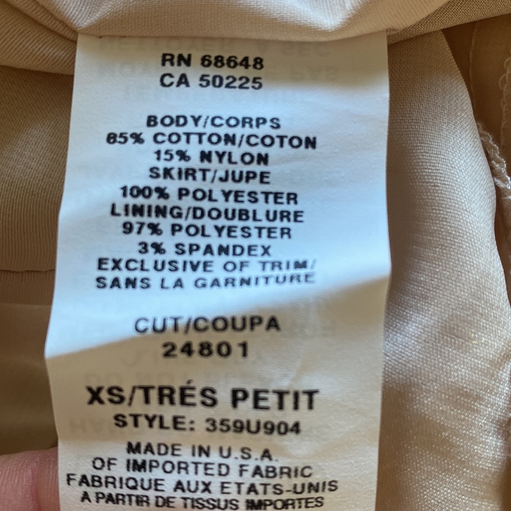 ABS by Allen Schwartz Daisy SUNFLOWER Summer Dress XS MADE IN USA NEW - Picture 12 of 14